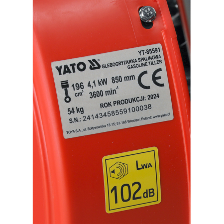 ძრავიანი თოხი ბენზინზე 35/85 სმ YATO YT-85591