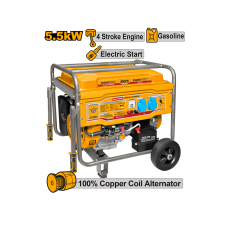 გენერატორი ბენზინის ძრავზე 5.5 კვტ INGCO GE55003