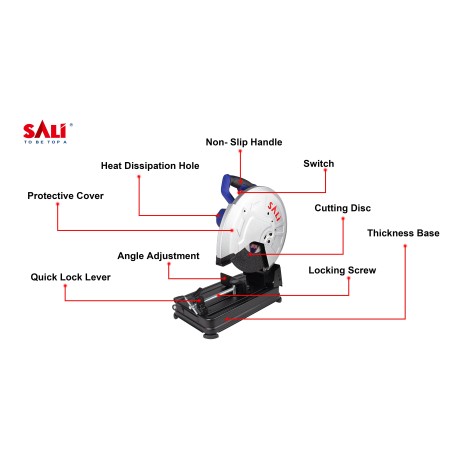 მეტალის საჭრელი SALI 6355B (2400 W)