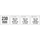 მავთულის მკვნეტარა YATO YT2300 (230 MM)