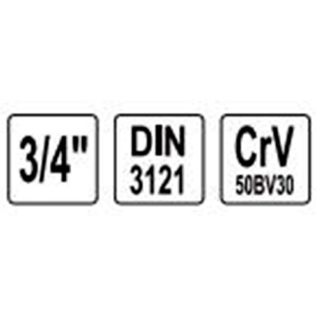 Yato yt-1342-გადამყ.ძელი 3/4 x 400 მმ 3/4