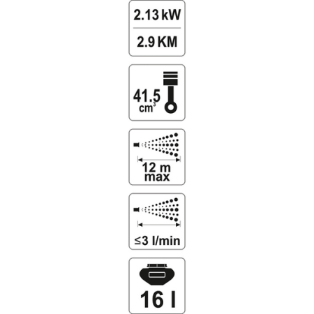 შესაწამლი აპარატი ბენზინზე YATO YT85140 (1.2 L)