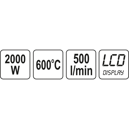 ტექნიკური ფენი YATO YT82293 (2000 W)