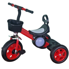 ბავშვთა სამთვალა პედლებიანი ველოსიპედი 6388RED