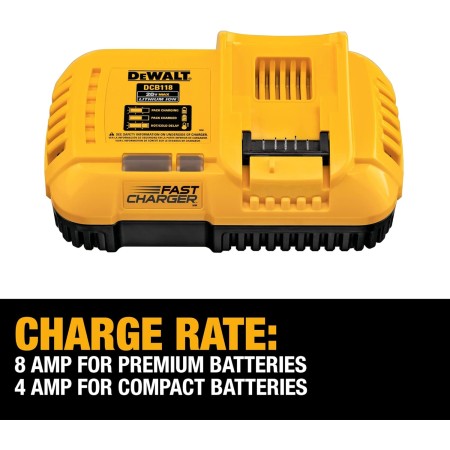 DEWALT FLEXVOLT 20V MAX* დამტენი სწრაფი დამუხტვა-DCB118-QW