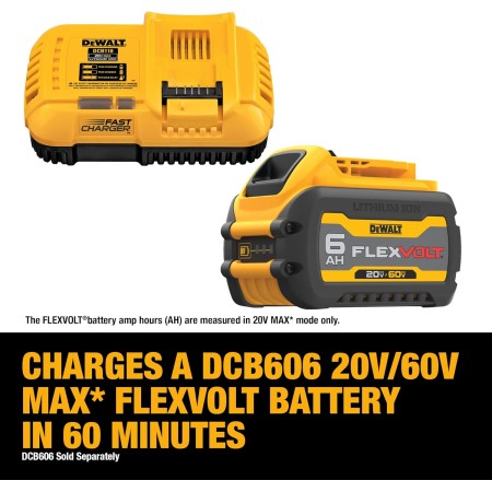 DEWALT FLEXVOLT 20V MAX* დამტენი სწრაფი დამუხტვა-DCB118-QW
