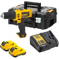 DeWalt DCD716D2 სახრახნისი Lithium Battery 10.8 V 2.0 Ah 180 W შექცევადი საბურღი ხის ლითონის ქვისა, 10-20 მმ