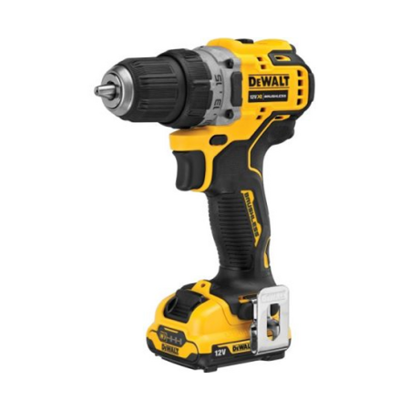 DEWALT ბატარეას უნახშირო ბურღ სჭვალსახრახნი 12 V-DCD701D2-QW