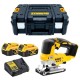 DEWALT JIGSAW 18V BRUSHLESS შემთხვევაში TSTAK-DCS334P2-QW