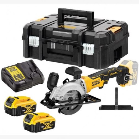 DEWALT წრიული ხერხი 18 V 2x5 0 Ah-DCS571P2-QW