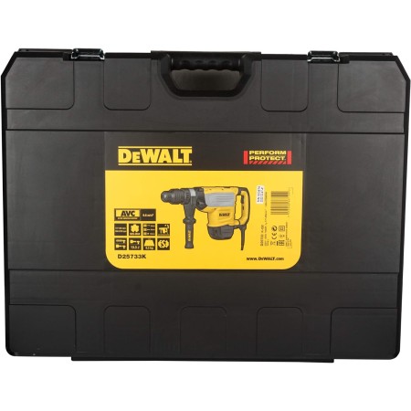 DEWALT 48 მმ SDS Max სადემონტაჟო ჩაქუჩი ანტი როტაციით-D25733K-QS