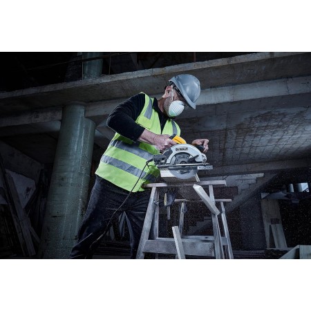 DEWALT 1500W 184მმ კომპაქტური წრიული ხერხი 2მმ სისქის დანა ფოლადის-DWE5615-QS