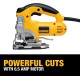 DEWALT ბეწვა ხერხი, 3,100 SPM სიჩქარე, კაბელიანი, 6.5 ამპერი (DW331K)
