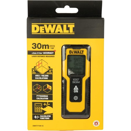 DEWALT ლაზერული მანძილ მზომი 30M 100FT-DWHT77100-XJ