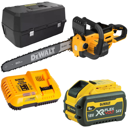 DEWALT 54V 50CM ჯაჭვური ხერხი 3.0Ah-DCMCS575X1-QW
