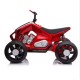 L718RED ბავშვის ელექტრო კვადროციკლი კაუჩუკის საბურავებით/ტყავის სკამით