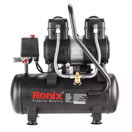 ჰაერის ჩუმი კომპრესორი Ronix RC-1012, 10ლ, 1280w
