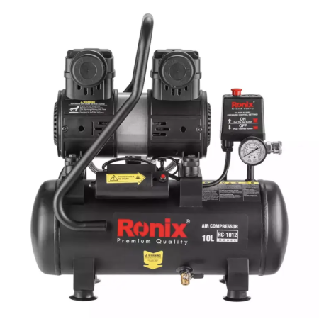 ჰაერის ჩუმი კომპრესორი Ronix RC-1012, 10ლ, 1280w