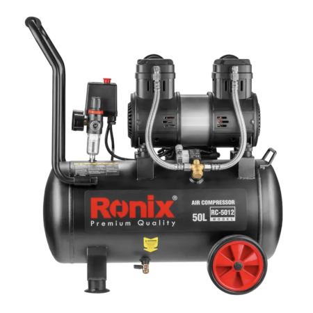 ჰაერის ჩუმი კომპრესორი Ronix RC-5012, 50ლ, 1680w