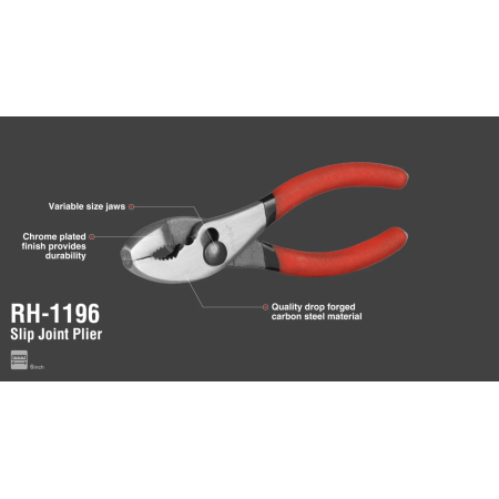 რეგულირებადი ბრტყელტუჩა Ronix RH-1196, 6 ინჩი