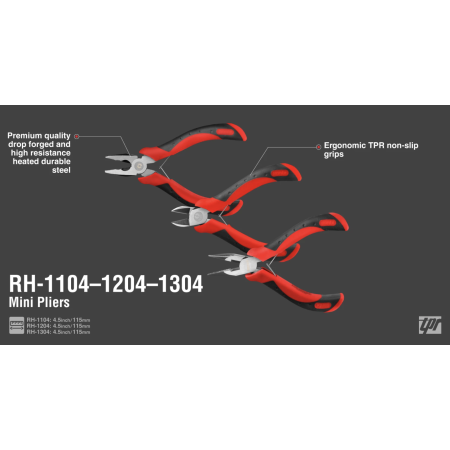 მინი დიაგონალური მკვნეტელა Ronix RH-1204, 115mm