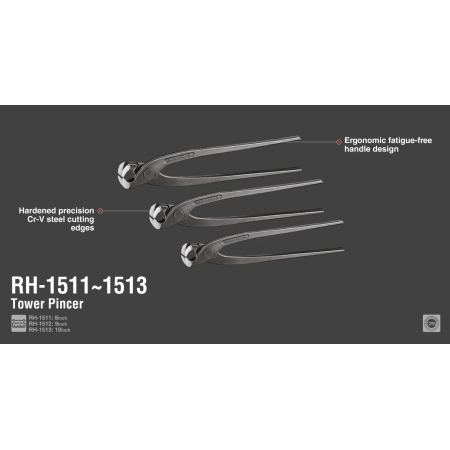 მილის ბრტყელტუჩა Ronix RH-1431, 10 ინჩი