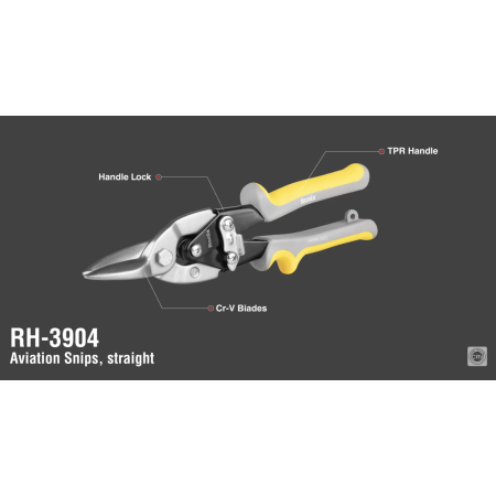 ლითონის პროფილის სწორი მაკრატელი Ronix RH-3904