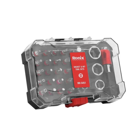 ბიტების და თავაკების ნაკრები Ronix RH-5451, 28ც