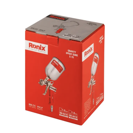 ჰაერის პულივიზატორი HVLP Ronix RH-6418, 1,8მმ 600მლ