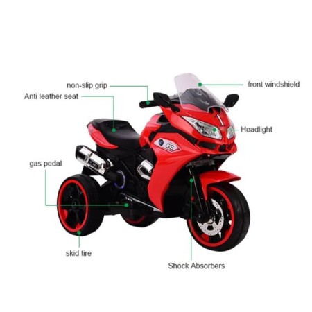 ბავშვის ელექტრო მოტოციკლი 1200RED