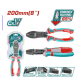 ბრტყელტუჩა 200მმ, გაძლიერებულ. 65% TOTAL THTC510806