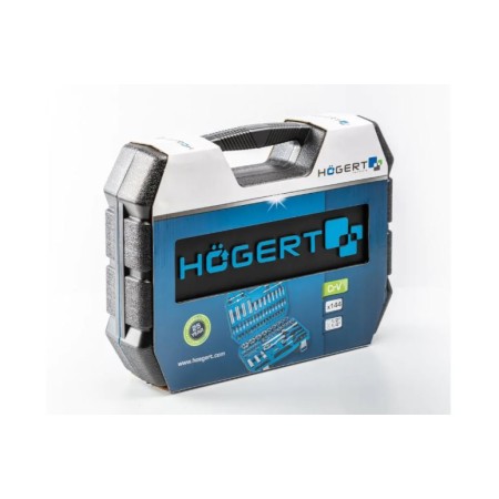 144 ცალიანი ხელის ინსტრუმენტების ნაკრები HOGERT HT1R440 (1/2", 1/4")