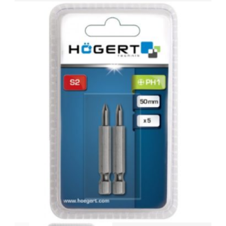 თავაკი სახრახნისის PH3, 50 mm, 2 ცალი HÖGERT HT1S312