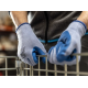 HT5K752-10 დამცავი ხელთათმანი 10 ზომა DILL latex-coated protective gloves grey/blue 10