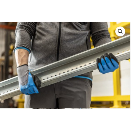 HT5K764-10 დამცავი ხელთათმანი 10 ზომა FILS protective gloves coated with 3/4 foam nitrile blue/grey/black 10