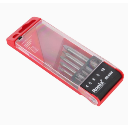 შუშის და ფილის ბურღების ნაკრები Ronix RH-5350 5ც