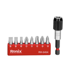 სახრახნისის ბიტების ნაკრები Ronix RH-5454, 9ც