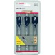 Bosch 2608587011 20/22/25 მმ თვითნაჭრის სიჩქარის ყვავი ბიტების ნაკრები (3 ცალი)