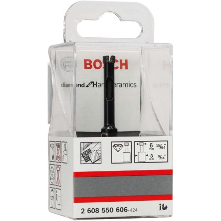 Bosch 2608550606 6 მმ დიამეტრის ბრილიანტის საბურღი ზომა: 6 მმ x 35 მმ