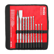 SDS-PLUS ბითების ნაკრები Ronix RH-5048, 10ც