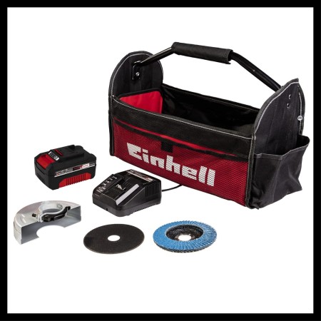 EINHELL კუთხსახეხი LI-ION 18ვ, 115მმ TE-AG 18/115 Li (1x4,0Ah)