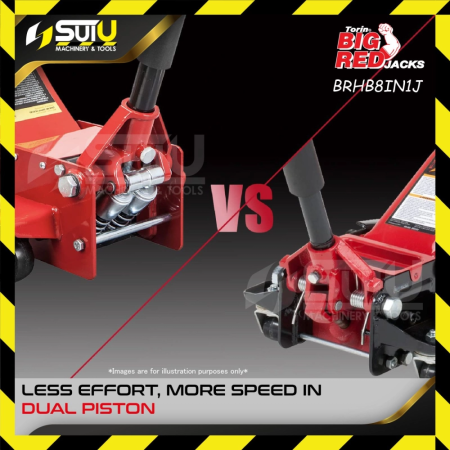 BIGRED BRHB8IN1J / TZ830027H 2+3TON ორმაგი დგუშის რეგულირებადი დანკრატი