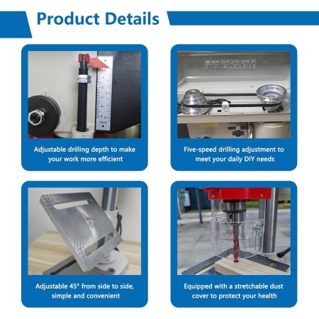 სტაციონალური ბურღი 13მმ 350W