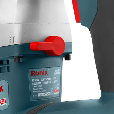 ელექტრო პერფორატორი Ronix-2732 28mm, 4.5J, 1250w SDS-PLUS