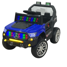 ბავშვის ელექტრო მანქანა mercedes-benz ტყავის სავარძლით GM-505-BLU
