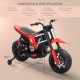ბავშვის ელექტრო მოტოციკლი M5918-RED