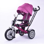 საბავშვო სამთვალა სასეირნო ველო-ეტლი 6189V-PINK