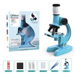 ბავშვთა მიკროსკოპი განათებით "ოპტიკური მიკროსკოპი" GH-LZ8601-1-BLU
