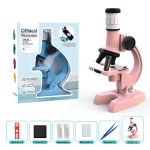 ბავშვთა მიკროსკოპი განათებით "ოპტიკური მიკროსკოპი" GH-LZ8601-1-PINK