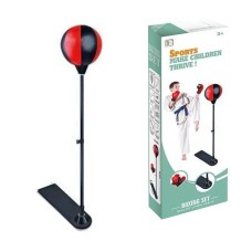 სპორტული ბოქსის ნაკრები ბავშვებისთვის, ბოქსის ხელთათმანებითა და დარტყმის ბურთით GH-867